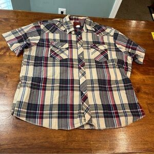 Vintage Rustler Men’s button down pearl buttons short sleeve size XXL